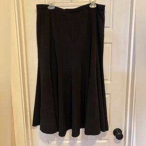 Black Flared Skirt